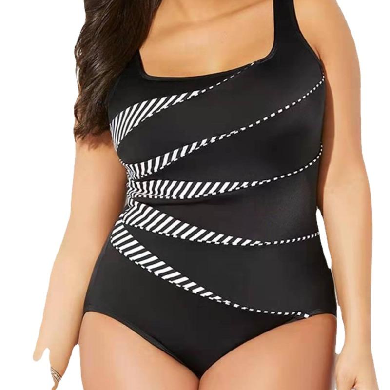 Plus One-Piece Swimsuit Printed Women's Bikini Swimsuit