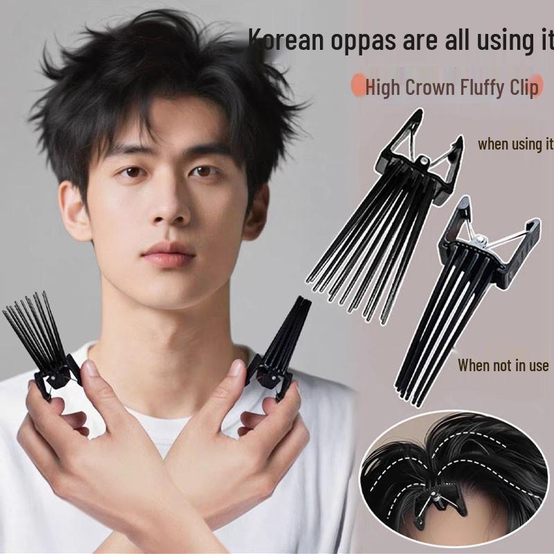 Vysoký kořínek lebky Nadýchaná beze stop Neviditelná ofina Polohovací krokosvorka pro krátké vlasy