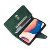 Applicable To iPhone16E Mobile Phone Leather Case 14Pro Rivet Buckle Zipper Wallet Card Protective Case 15plus