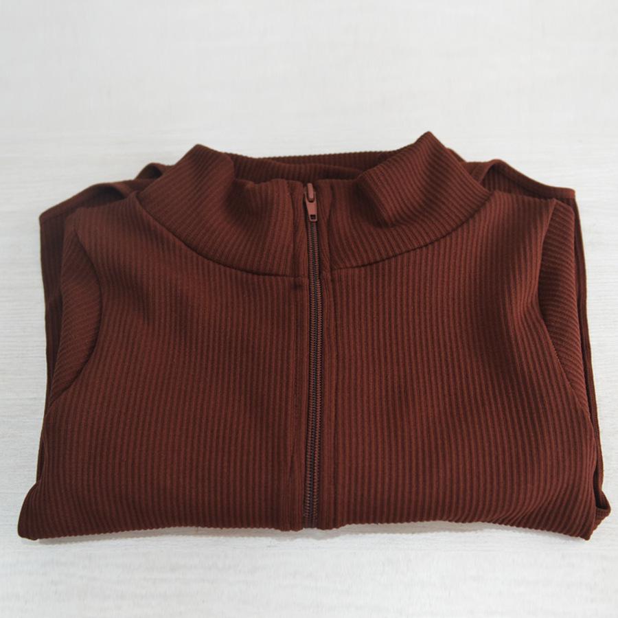 

Women s Slim Fit Stand-Up Collar Long-Sleeve Base Shirt Bodysuit One Size