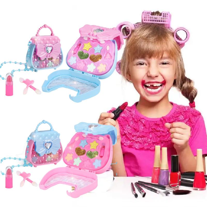 Safe Girls Simulation Makeup Palette Toy Table Dress Cosmetics Box Set Gift