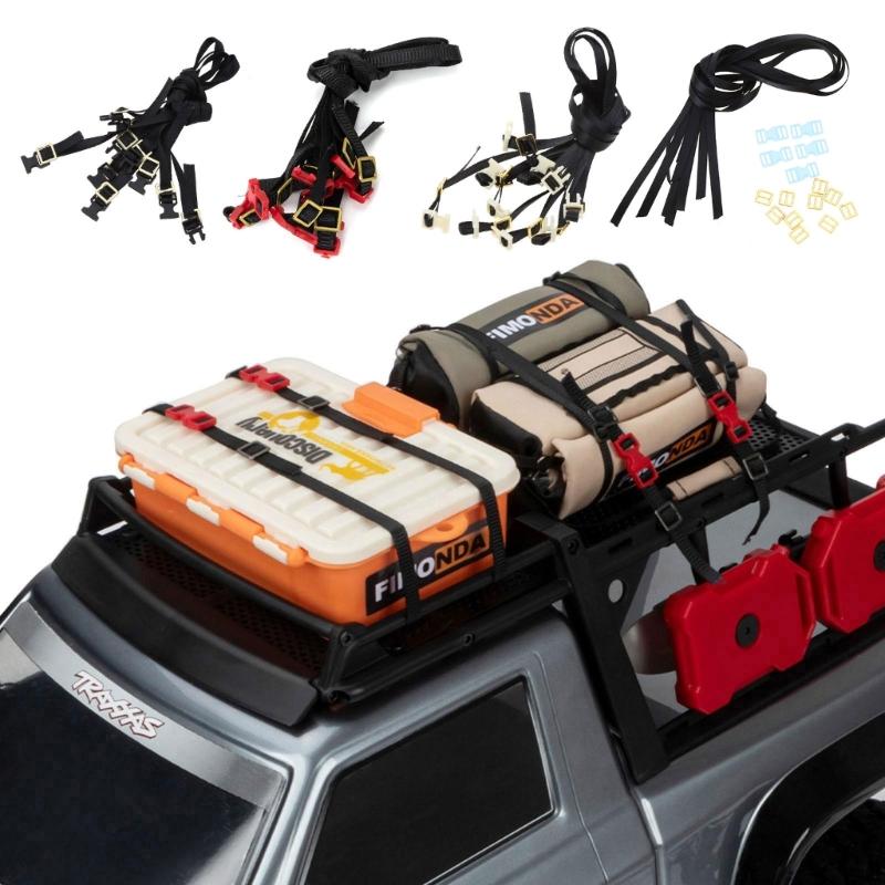 5PCS R/C Crawler Luggage Rope Roofrack Ropes Upgrade Accessories Remote Control Vehicle Part for 1/10 Crawler Car SCX10