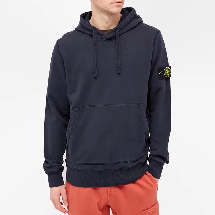 STONE ISLAND Garment Dyed Hoodie 'Navy' Men's 741564151-V0020