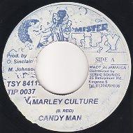7inch Record CANDY MAN - Marley Culture TIP0037 Mister Tipsy Jamaica Reggae, Ska & Dub Used