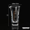 LISM 100ml Square Baijiu Measuring Cups - Gold Scale (Set of 8)