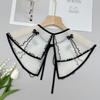 False Collar Detachable Blouses False Collar Half Shirts Collar Little Shawl Top Elegant for Womens Girls