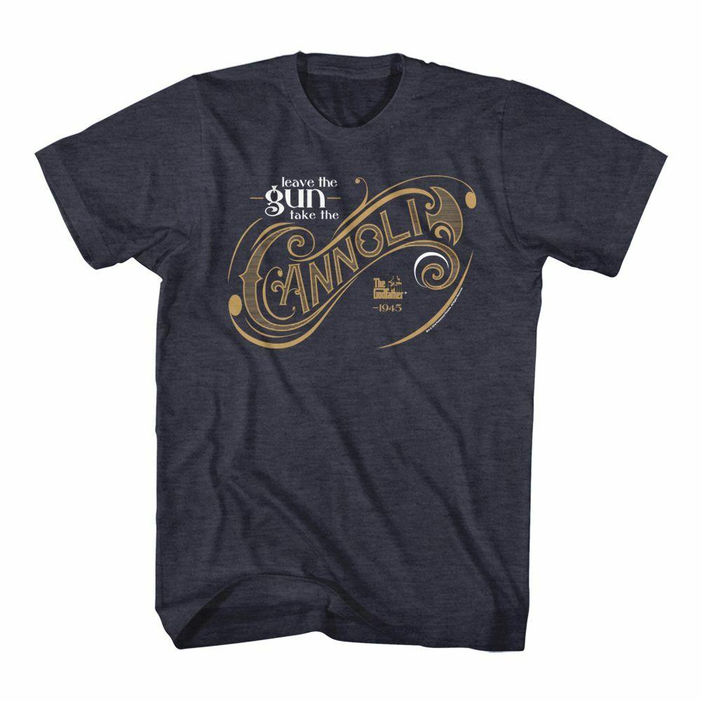 Godfather Take The Cannoli Navy Heather Adult T-Shirt S