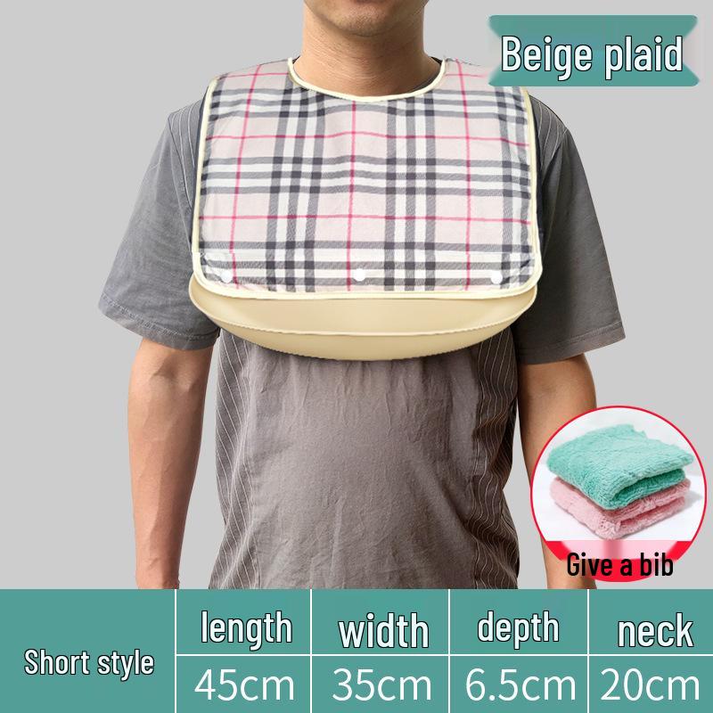 Waterproof Silicone Bib for Adults: Ideal for Elderly Mealtime