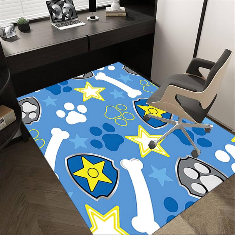 

1PC Paw prints Star Non-Slip Floor Carpet Compatible for Office&Living Room&Bedroom&Dining room - Flat-Weave Machine-O345 60cm by 90cm