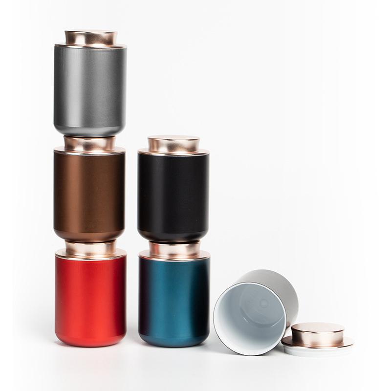 1Pc Creative Mini Empty Tea Tin Can Household Tea Sealed Jar Portable Travel Metal Storage Can