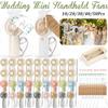 10-50Pcs Mini Wedding Fans for Guests Bulk Portable Handheld Fan with Card Gift Bags for Birthday Baby Shower Party Gifts