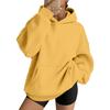 Women's Casual Loose Fit Hoodie with Drop Shoulder and Long Sleeves Pullover Sweatshirt
