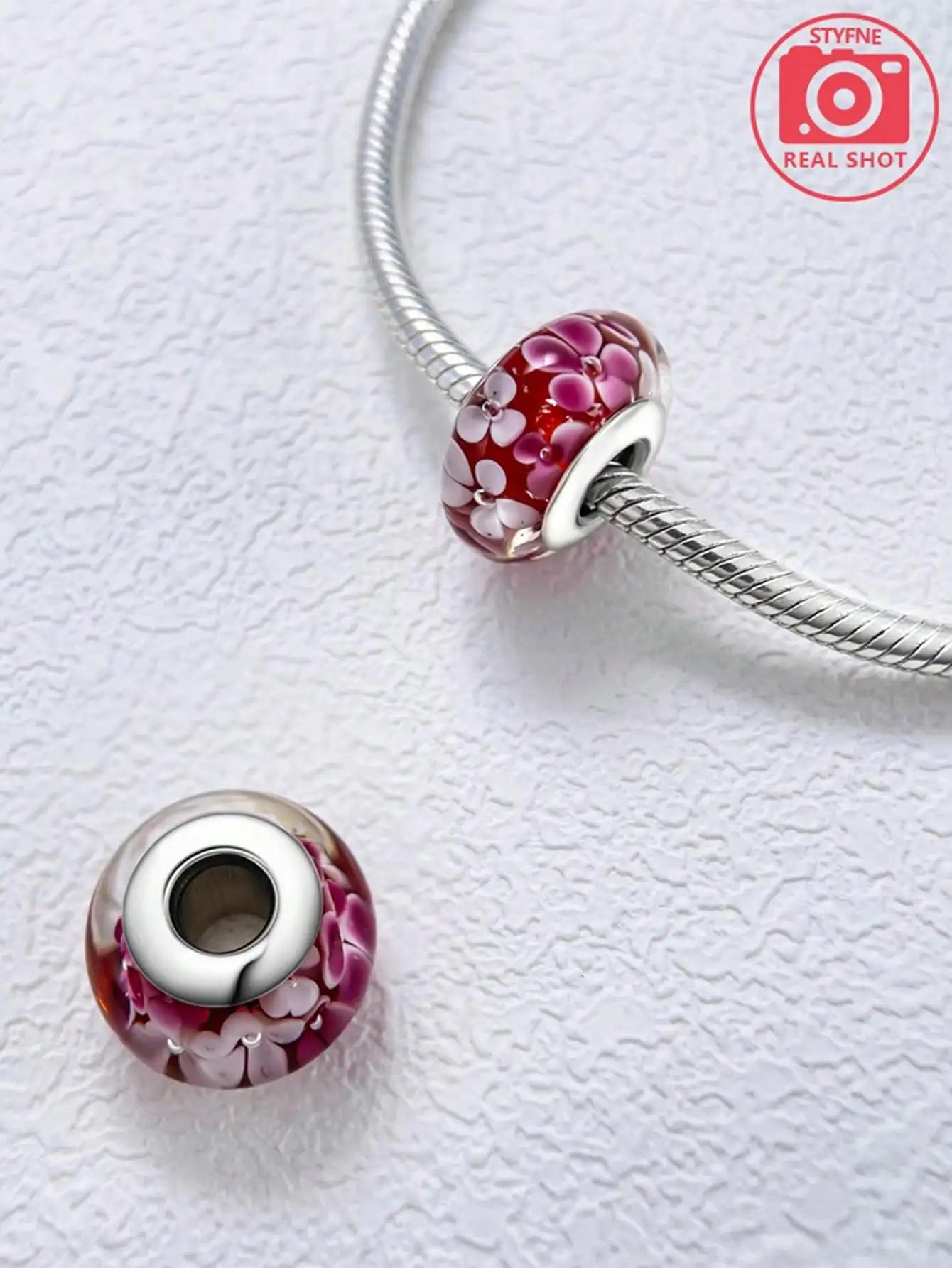 

Copper Metal Plated Authentic Original Charm Bead Components Butterfly Flower Bead Components Compatible With Bracelet High Quality Fine Jewelry