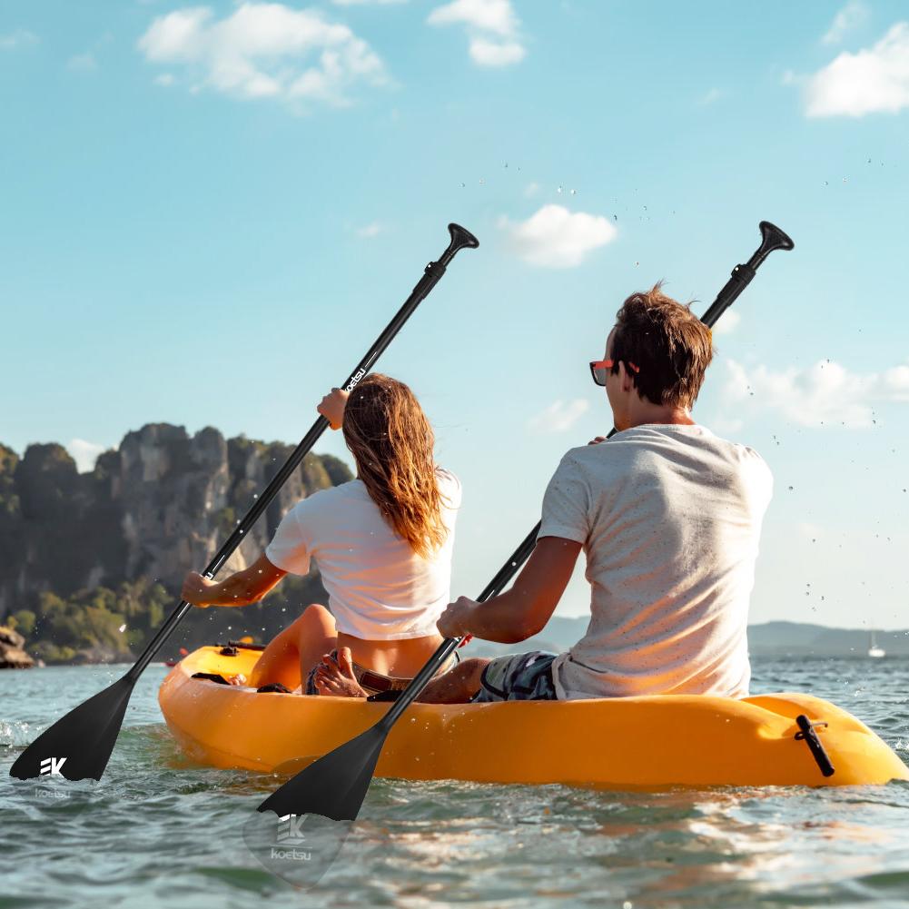 3-Piece Aluminum Sup Paddle One/Two Way Paddle Nylon Kayak Boat Stand Up Paddleboard Paddle SUP Surfpaddle Sap for Outdoor Water