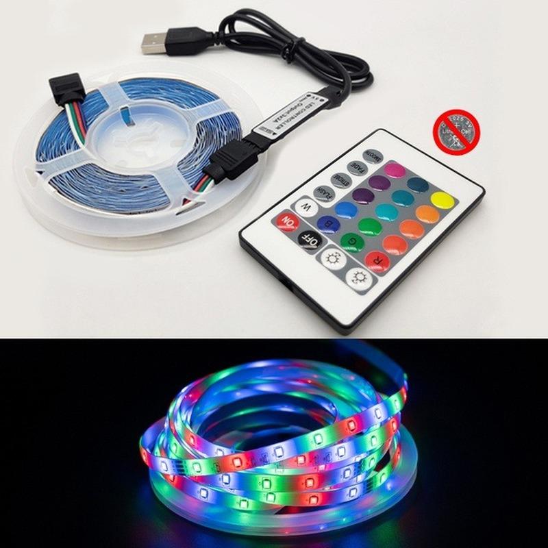 Bluetooth Control 5V USB Flexible Lamp  LED Strip Light Luces RGB 2835 Tape For Festival Fita Bedroom Tira TV Backlight Decor Luz