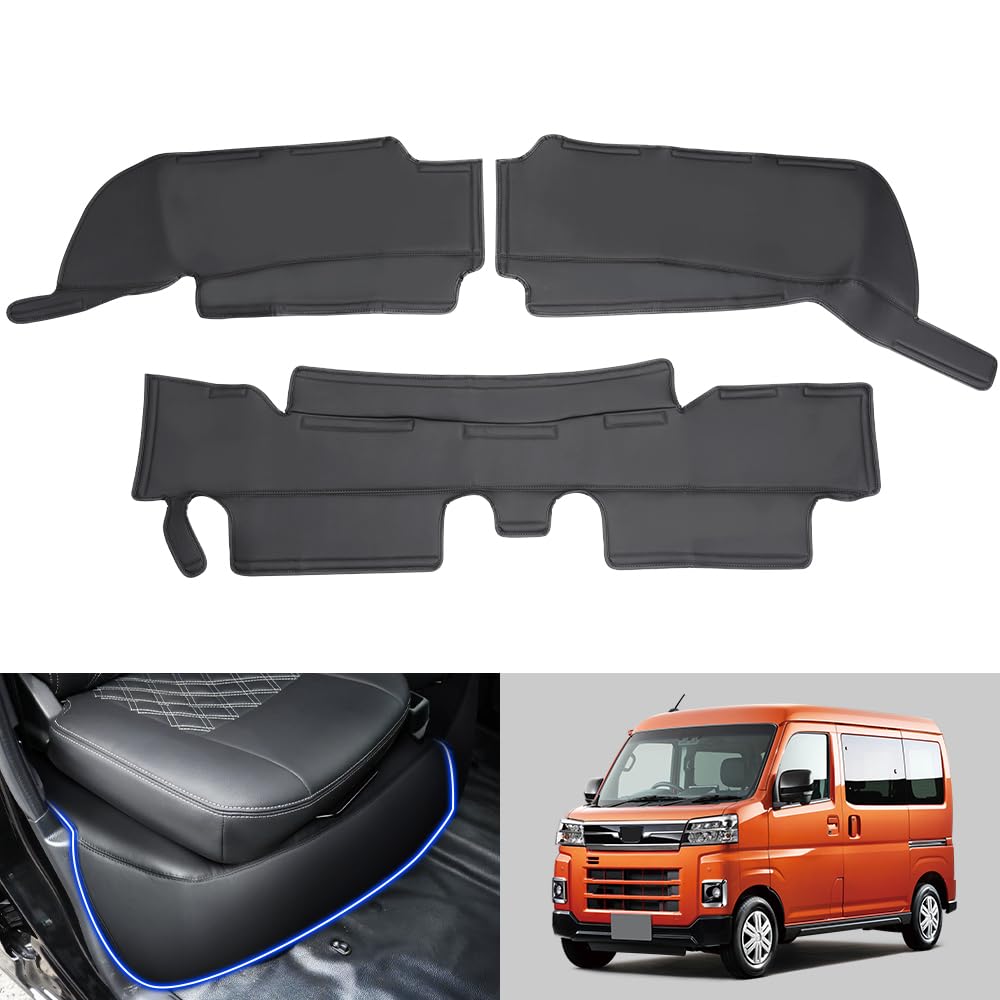 

Чехол на палубу SUNVIC для Daihatsu Atrai и Hijet Включает чехлы на переднее и заднее сиденья и напольные коврики из ПВХ и для Вашего Черного чёрный