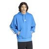 Adidas Mens 3 Stripes Fleece Hoodie