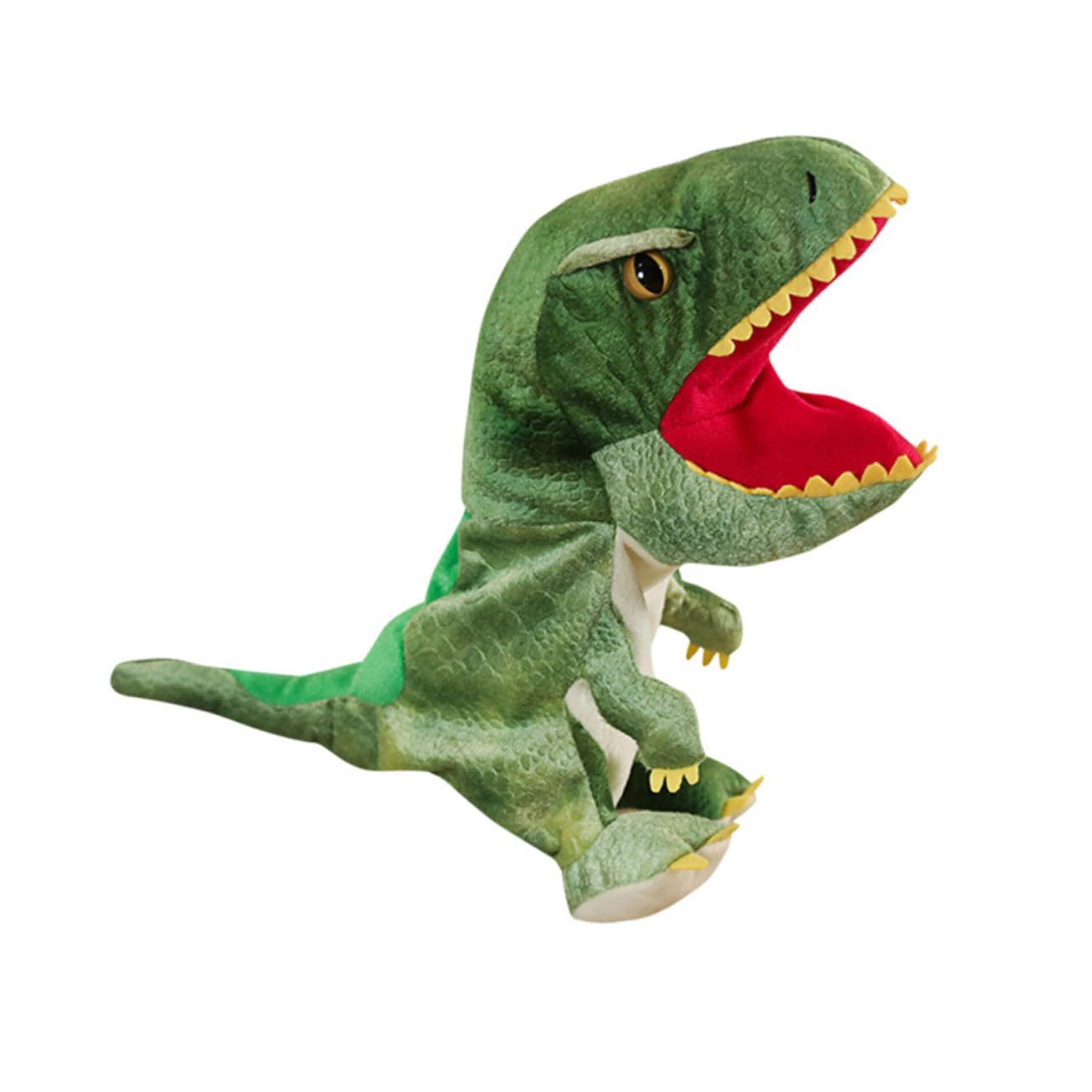 

ledmomo Dinosaur Hand Puppet, Realistic Tyrannosaurus Plush Toy for Fingers, Pretend Play with Openable Mouth, Random Colors