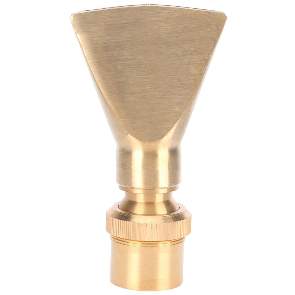 Brass Narrow Fan Jet Water Fountain Nozzle Spray Head Adjustable Pond SprinklerG1 Male Thread
