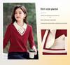 Women's Straight Shoulder Long-Sleeve T-Shirt, New 2026 Stylish Lapel Top for Spring & Autumn. Versatile Base Layer or Outerwear.
