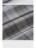 Women's American Retro Plaid High Waist Pleated Skirt - Early Autumn College Style, Anti-Exposure