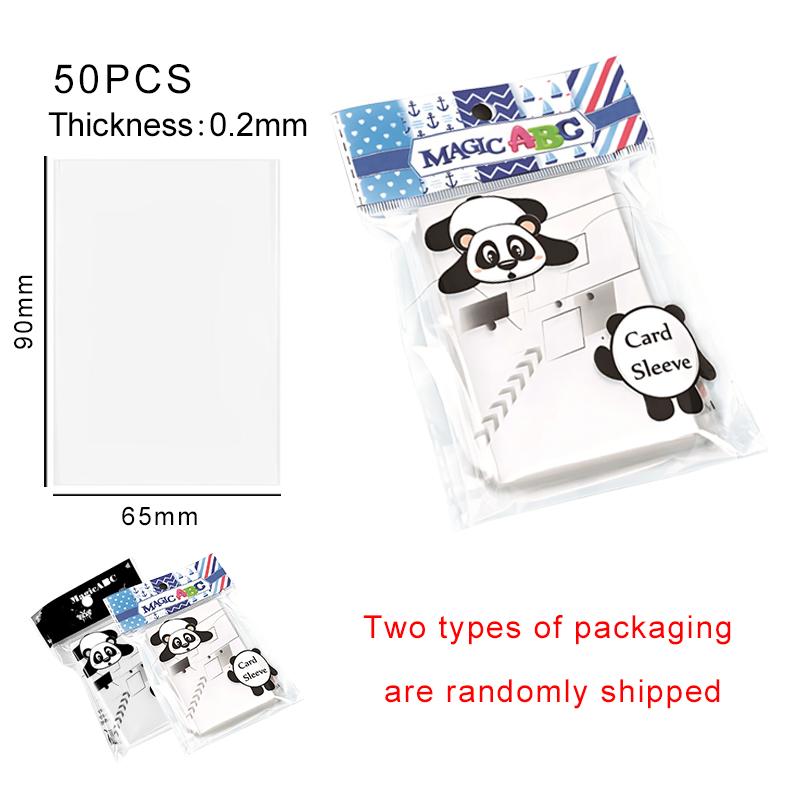 1/2 Packungen 65*90mm Kartenhüllen Staubdicht Transparent Barriere für Sportstar-Karten Kpop Idol Bildkarten Aufbewahrungszubehör ZYF