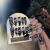 Handmade Nail Art Wearable Products Spicy Girl High-end Patches Butterfly Knot Dark E8