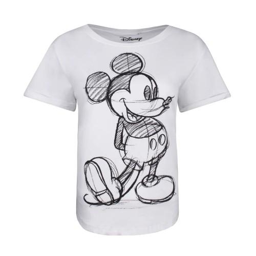 Disney Dámské/Dámské tričko Mickey Mouse Sketch