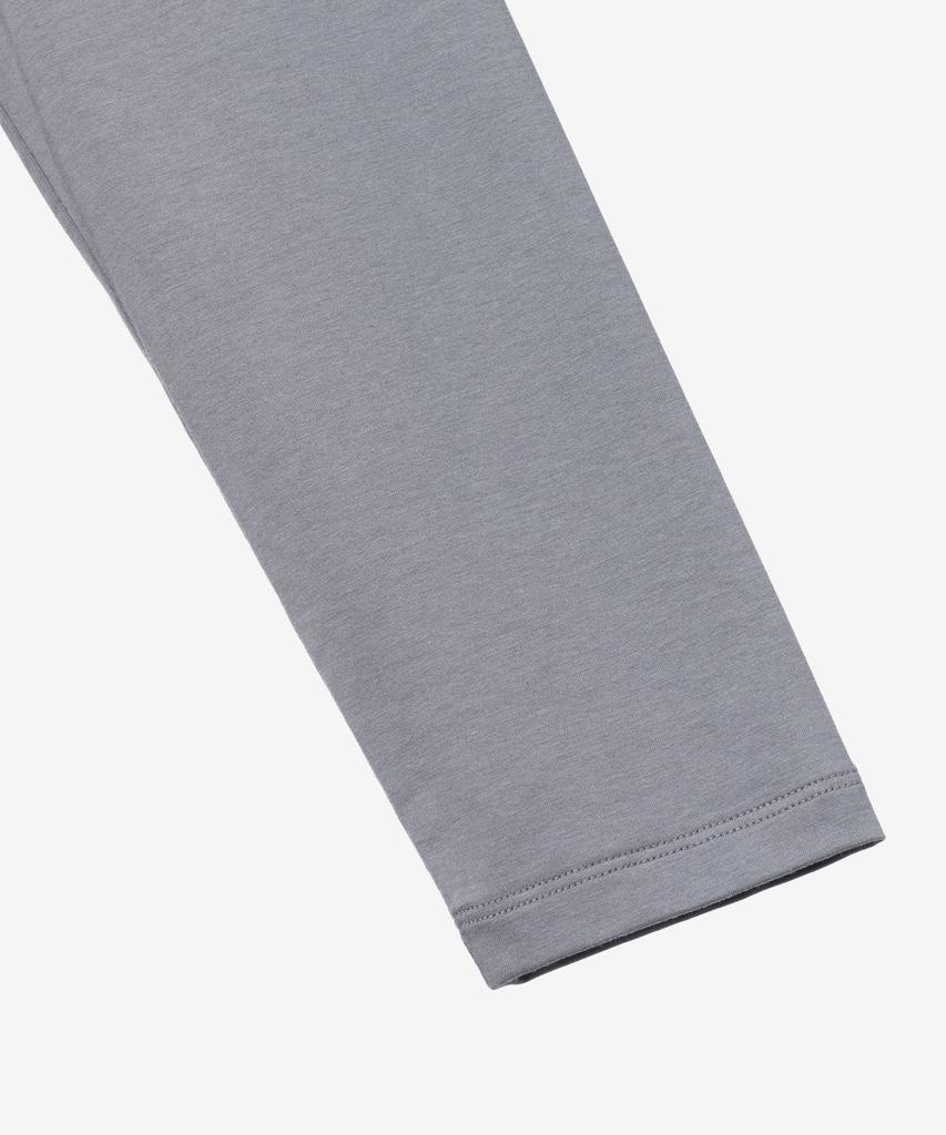 BASIC HOUSE Women'S Flowy Spandex U-Neck Oversized Long-Sleeve T-Shirt Dark Gray