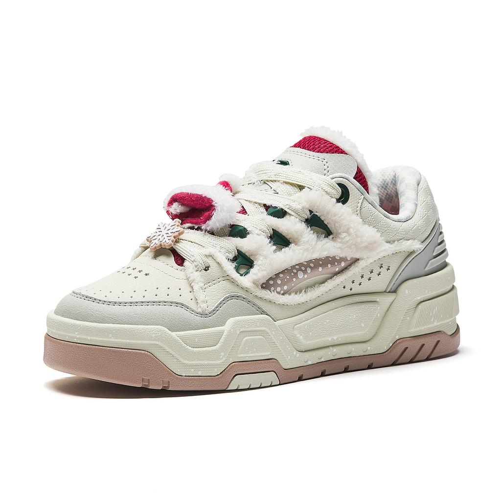 Anta Textile, Synthetic Leather Wear resistant And Lightweight Low top Skateboard Shoes Women's 922548088-2