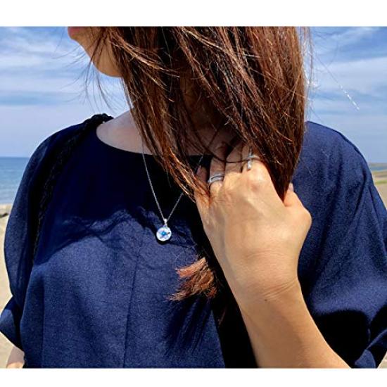 [Jurais] Hawaiian Jewelry Necklace for Women and Men - Star, Medal, Coin, Turquoise Stone, K14 Yellow Gold Plated, Surgical Stainless Steel, 45cm-50cm