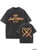 Rapper NATOS WAOR Tshirt for men Album  Merch  Cotton Oversized T shirt Vintage Washed NW