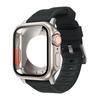 Cinturino in nylon + custodia per Apple Watch Custodia 44mm 45mm 41mm 40mm Copertura in vetro temperato Cambia in Ultra per iWatch Serie 8 7 SE 6 5 3