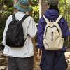 Backpack Outdoor Nylon With Solid Color And Drawstring Design For School Travel
