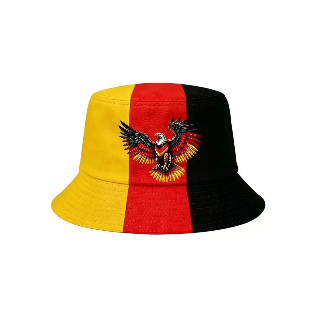 New Brazil digital printing bucket hat yellow sunshade hat around Brazil fans