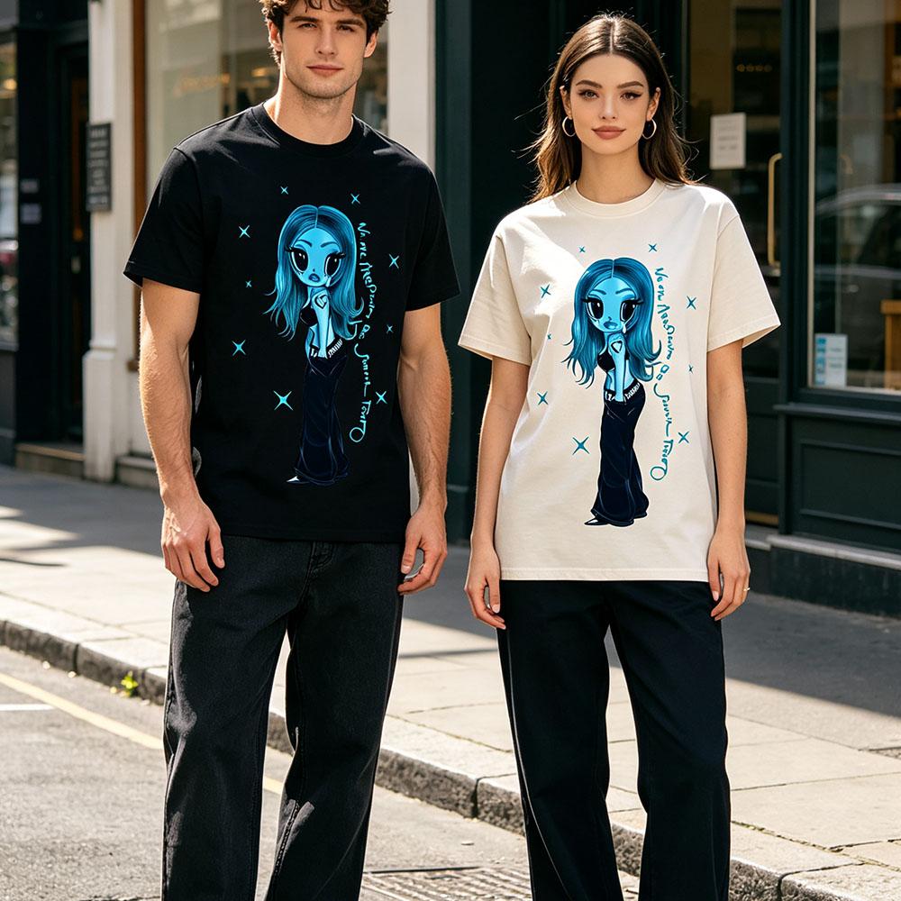 Karol G No Me Arrepiento De Sentir Tanto T-Shirt Spanischer Buchstaben Slogan Print T-Shirt Kurzarm Rundhals Gothic Streetwear Shirt