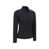 ANEW GOLF Women Solid Long Sleeve Collar T-Shirt_Bk