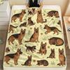 1 Stück Süße Hundeprint Flanelldecke, Hohe Qualität für alle Jahreszeiten, Heimdekoration, Wärme und Komfort, Perfekt für Weihnachtsgeschenke