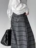 Orange Zhi Women's Plaid High Waist Loose Pants - Trendy Casual Autumn Style (H6832)