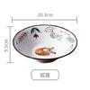 8 inch Ceramic Bowl Noodle Bowl Forest Animal Design Large Creative Restaurant Household Flower