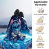 1pz Coperta con Stampa Stitch - Morbida, Coperta per Tutte le Stagioni per Soggiorno, Camera da Letto, Viaggio