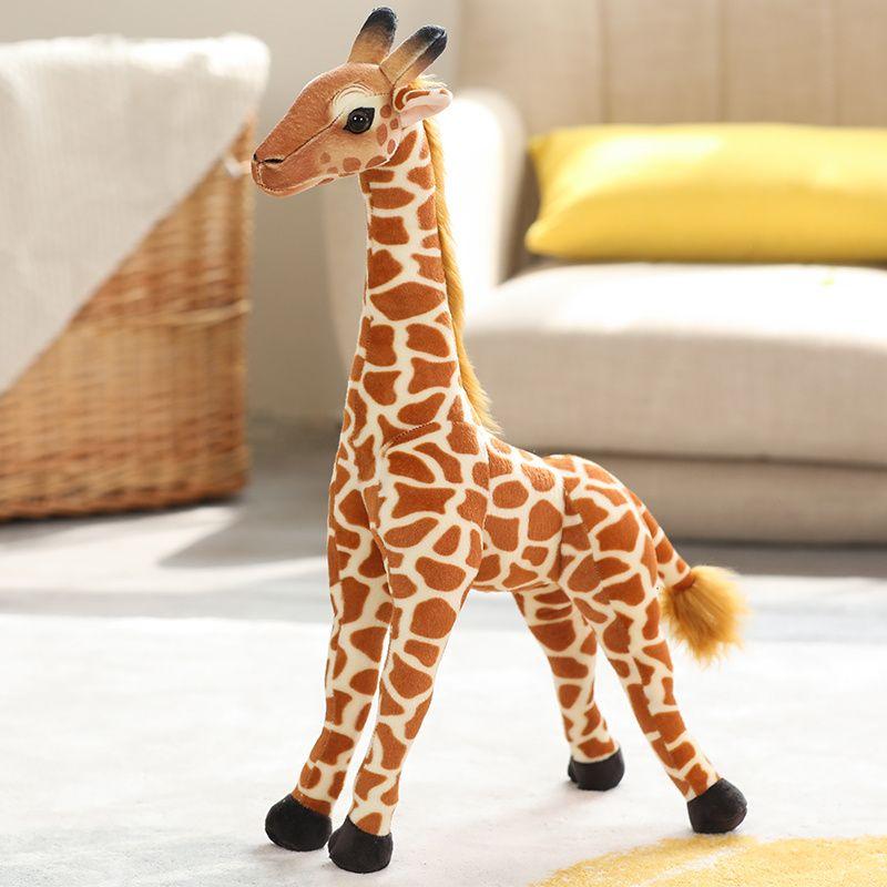

Animal Doll Deer Decoration Photography Props Doll Standing posture Artificial giraffe 30cm