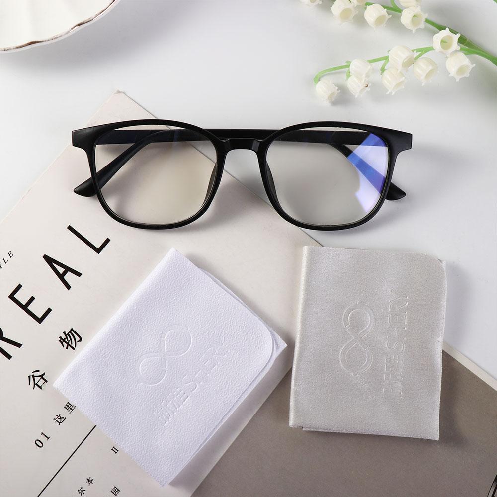 Lot de 10 lingettes nettoyantes pour lunettes de soleil en daim, couleur unie, pour téléphone