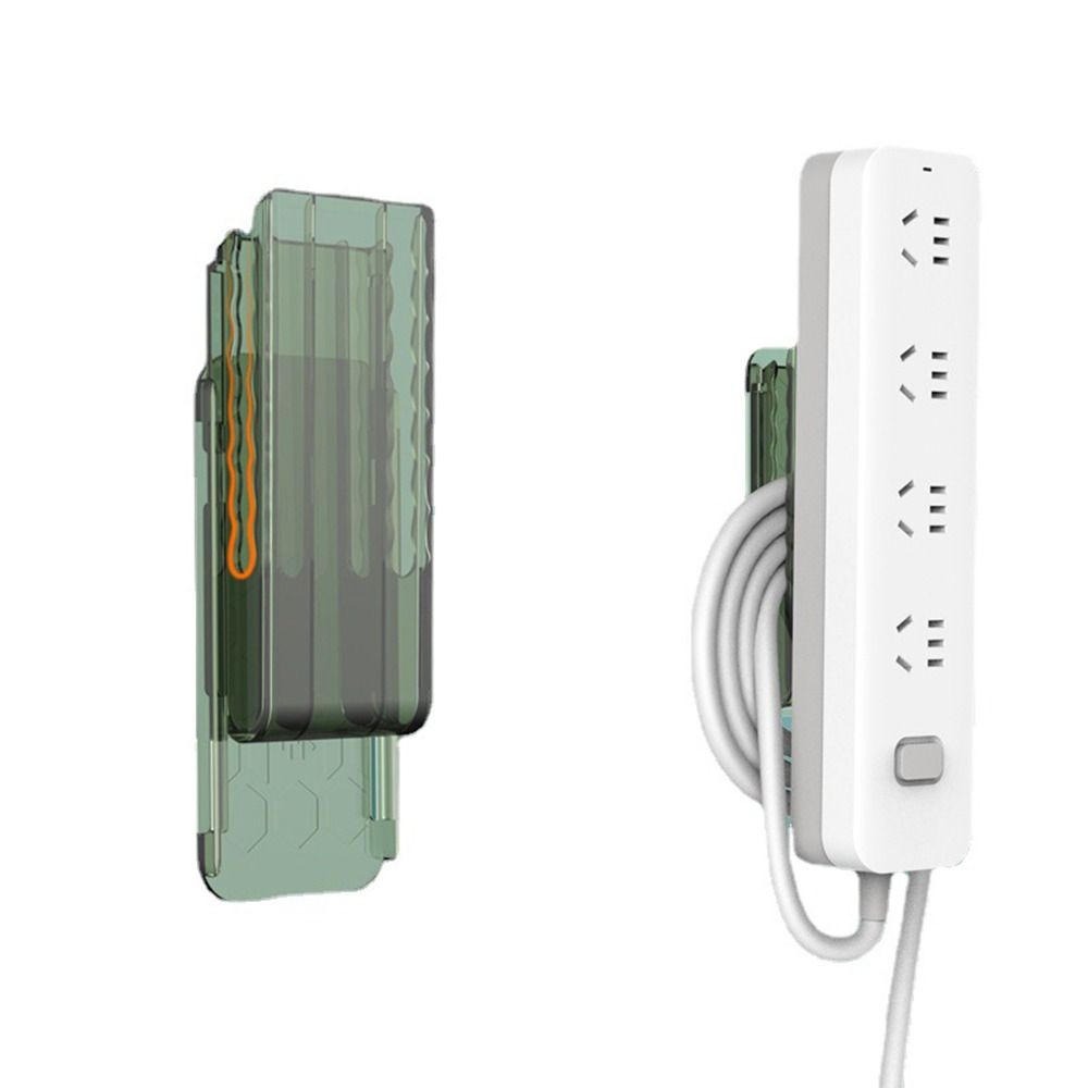 New 2in1 Holder Organizer Self-Adhesive Wall-Mounted Cable Organizer Seamless Punch Free Wire Holder Gadget