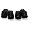 Bolt-On Quad Carbon Fiber Exhaust Tips for BMW X5 G05 X6 G06 X7 G07 2019+ Single Inner Pipe Only Decorative