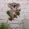 New Koala Spectacle Pen Holder Seeds Melon Fruit Plate Pot Keychain Resin Craft Animal Girl Gift