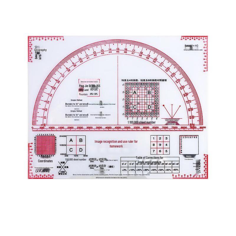 Pufan Map Reading & Drafting Ruler