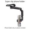 Sun Visor Car Phone Holder Mount Cell-Phone Stand Adjustable Arm Cradle Clip for Sunvisor Rearview Mirror Steering Wheel
