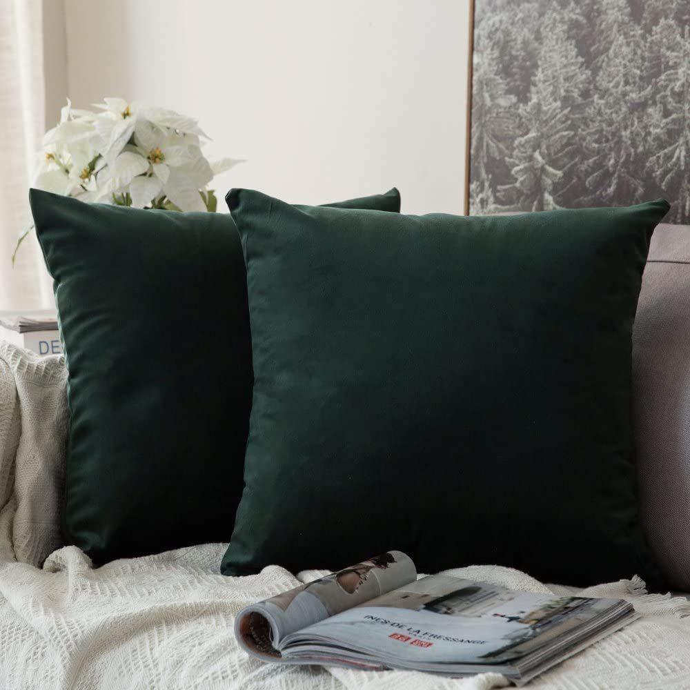 Velvet Seat Cushion Cover Solid Color Pillow Cover Nordic Simple Ins Style Pillow Velvet Pillow Cover Cushion