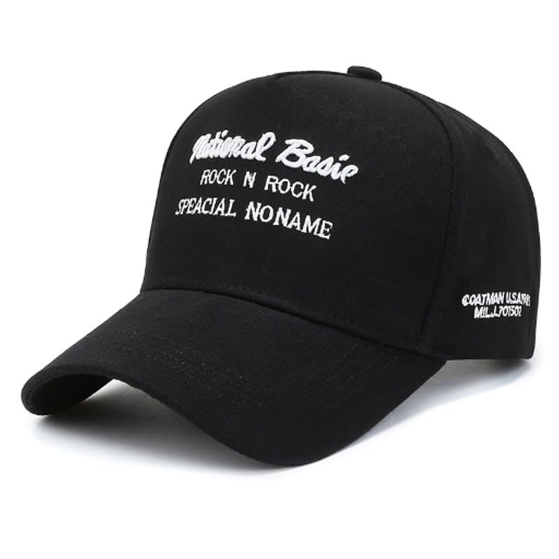 

men s ladies cap hat breathable quick drying Deeper long brim sunshade size adjustable (JP, alphabet, Free Size, black) [product]
